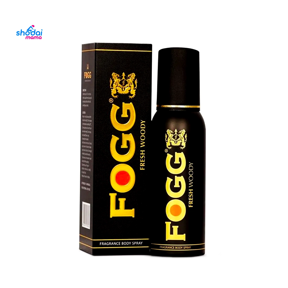 Fogg Black Men Body Spray (Fresh Woody) 120ml
